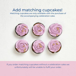 Perfect purple vanilla celebration cake