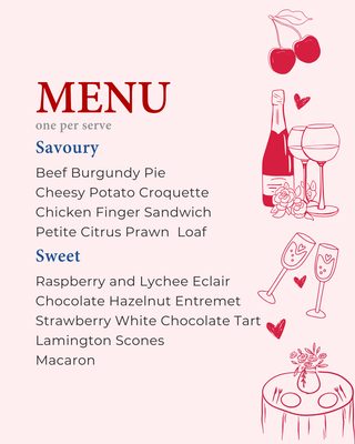 Valentines Day High Tea (2 serves)