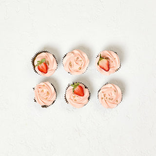 Matching Cupcakes | Strawberry Champagne