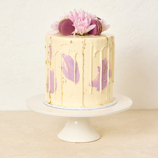 Perfect purple vanilla celebration cake