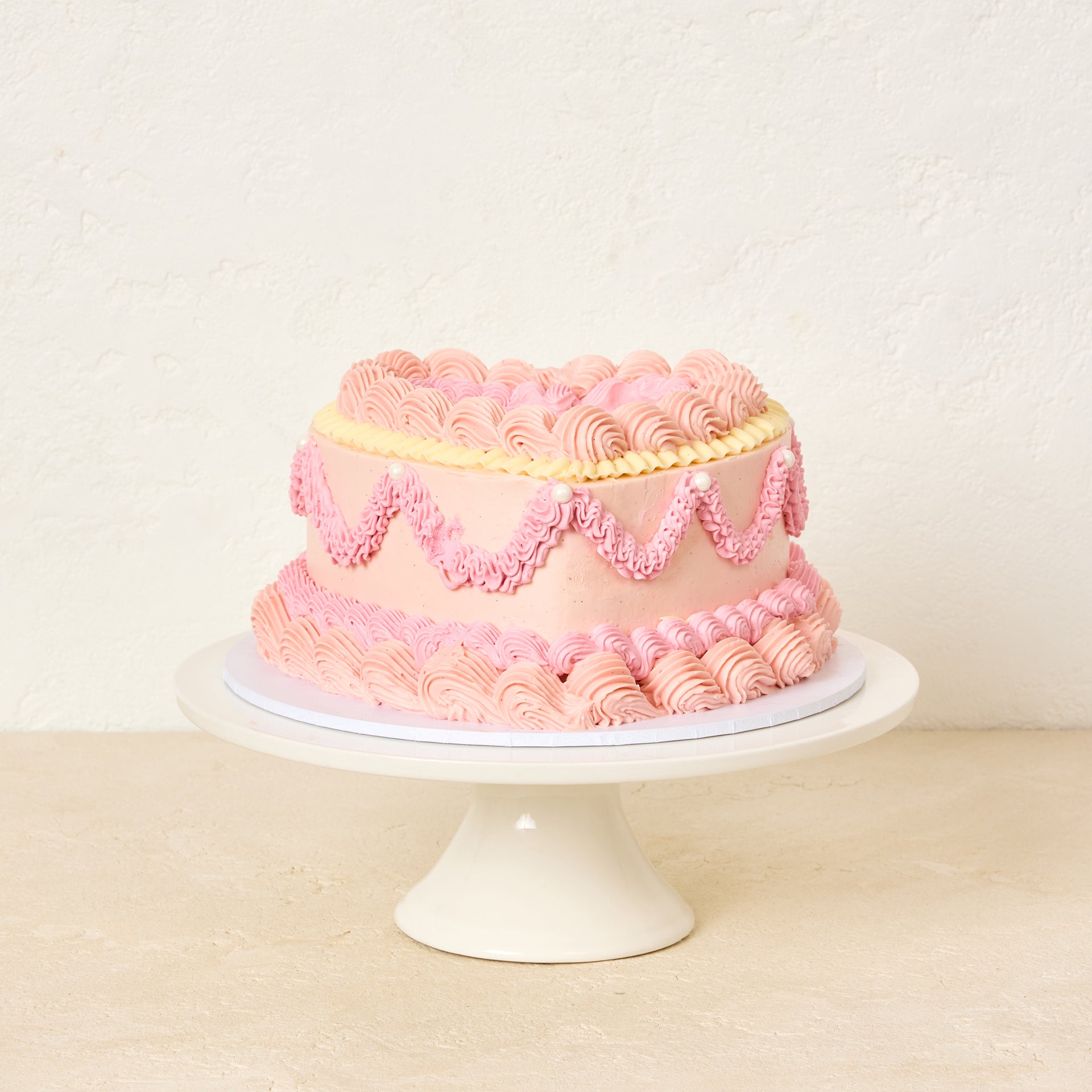 Pretty pink wedding cakes, 3
