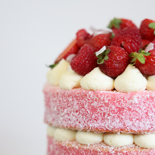 Raspberry Lamington Cake